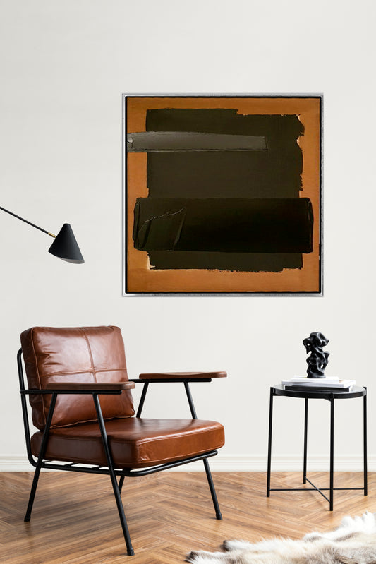 297 Brown Textured Painting