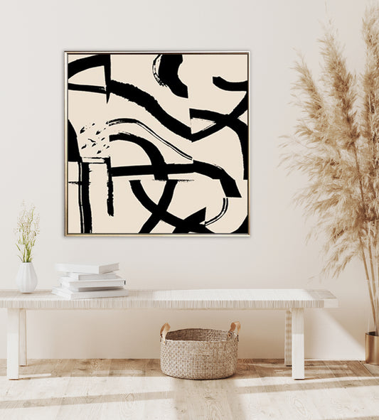 12 Minimalist Art Beige Handpainted Artwork