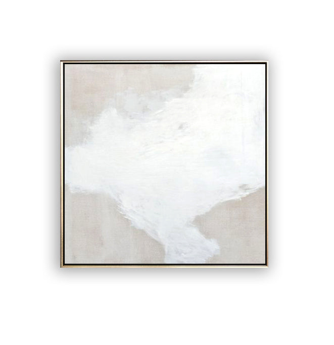 18 Minimalist Art Soft Beige Handpainted Artwork Abstract Painting