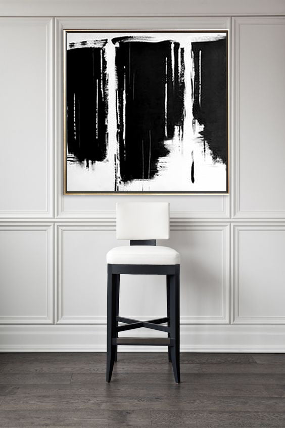 19 Minimalist Art Black&White Handpainted Artwork