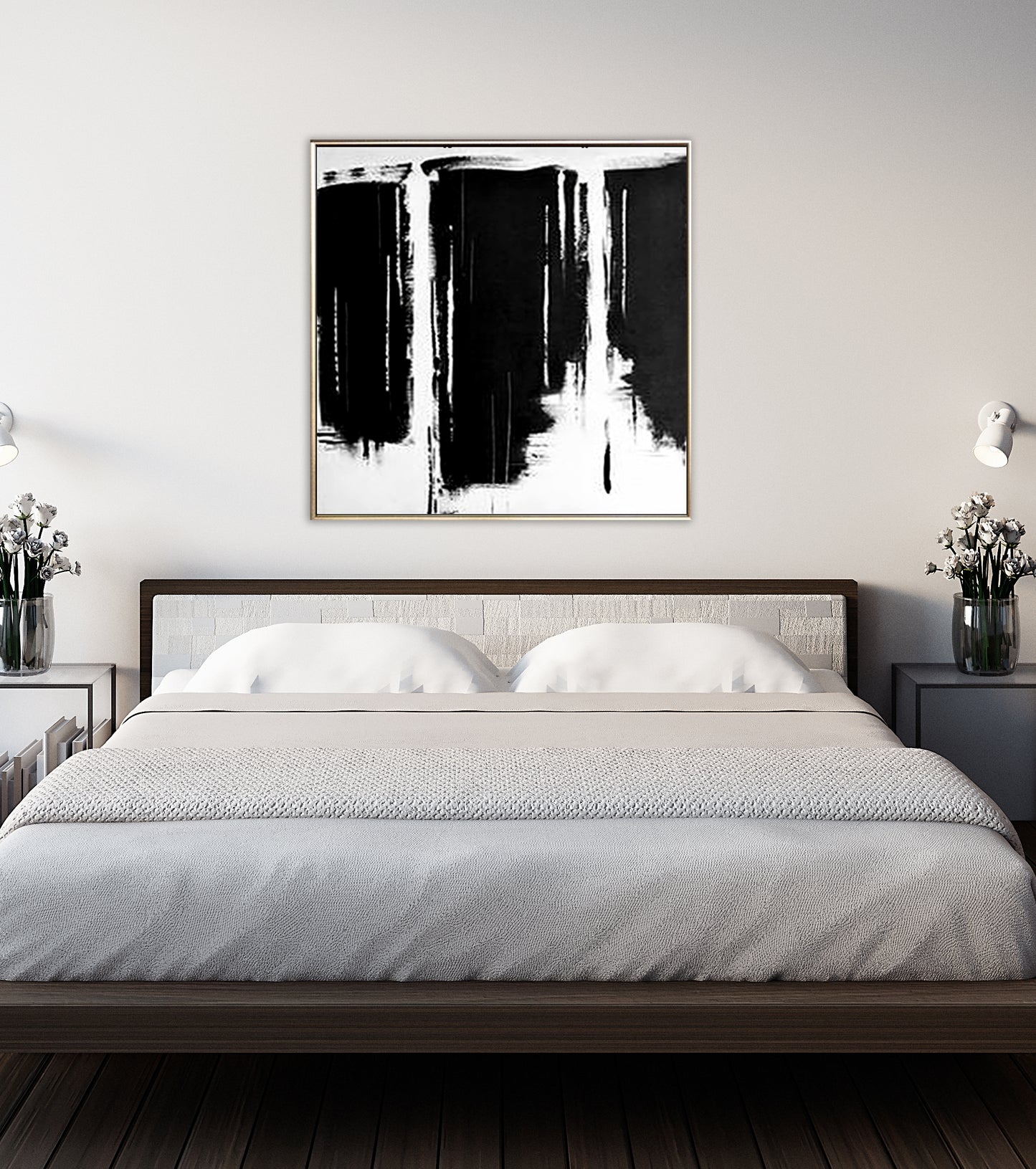 19 Minimalist Art Black&White Handpainted Artwork