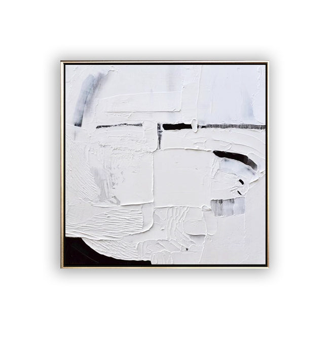 27 Minimalist Art Textured Artwork White Abstract Painting