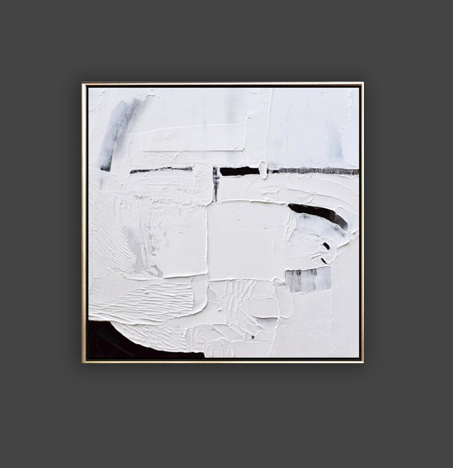 27 Minimalist Art Textured Artwork White Abstract Painting