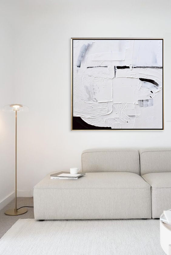 27 Minimalist Art Textured Artwork White Abstract Painting