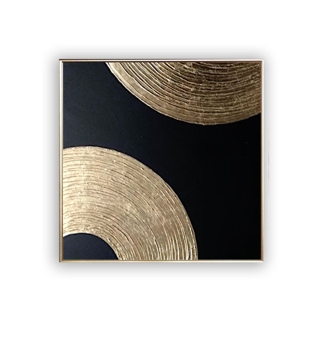 31 Minimalist Art Gold Abstract Artwork Black Painting