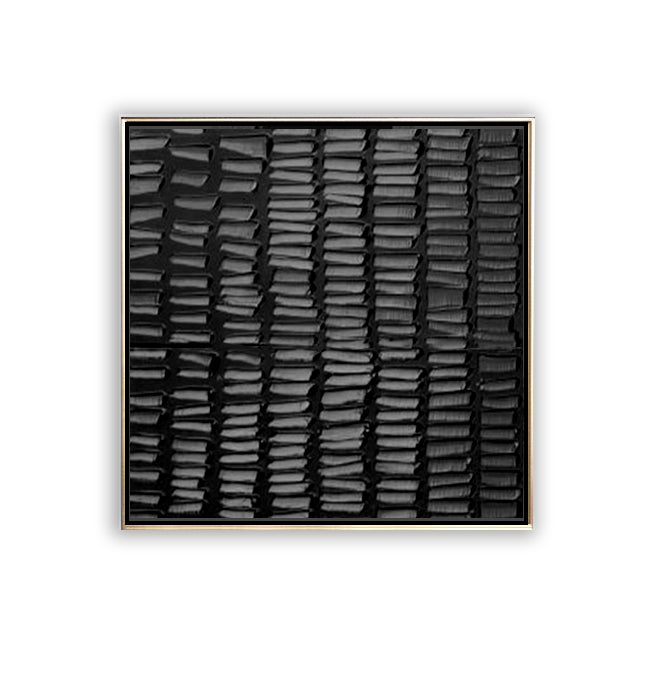 41 Minimalist Art Texture Handpainted Artwork Solid Black Painting