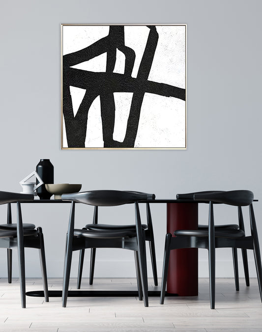 45 Minimalist Art Black&White Handpainted Artwork Painting