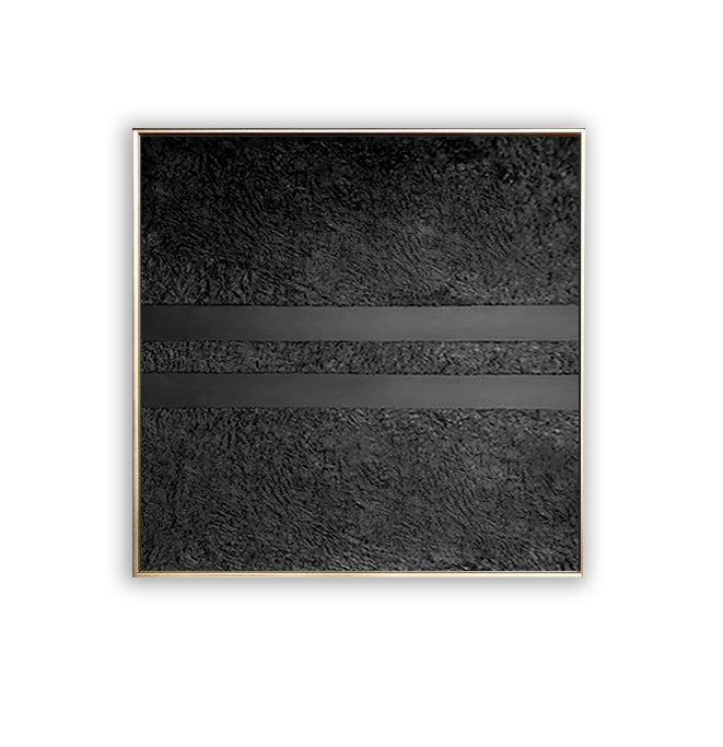 57 Minimalist Art Solid Black Textured Handpainted Artwork