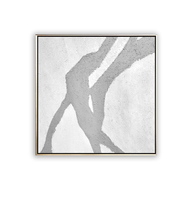 59 Minimalist Art White Grey Abstract Handpainted Artwork