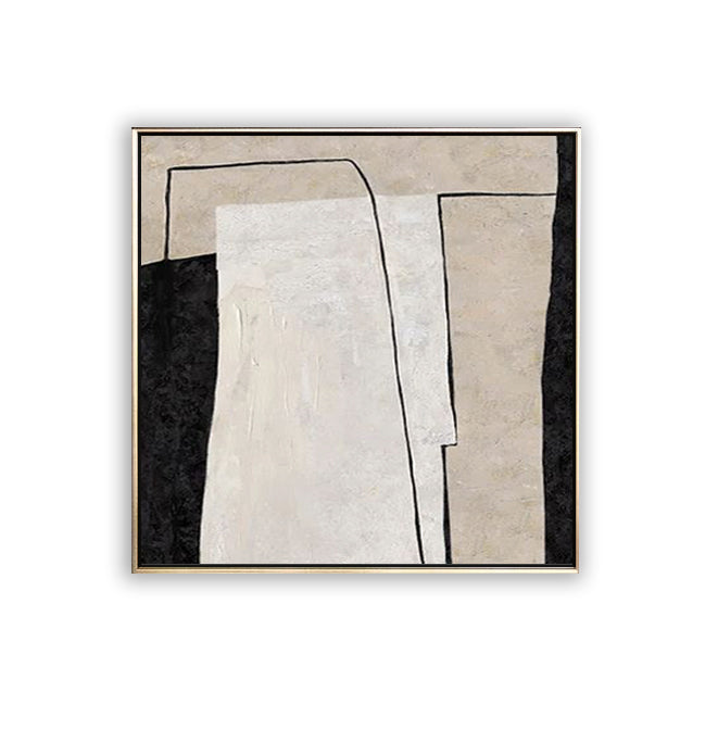 62 Minimalist Art Beige Abstract Handpainted Artwork