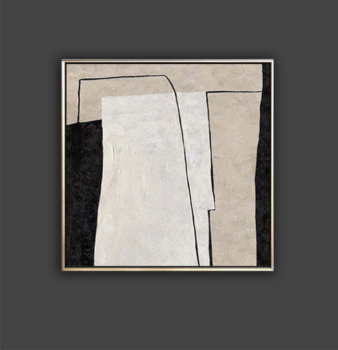 62 Minimalist Art Beige Abstract Handpainted Artwork